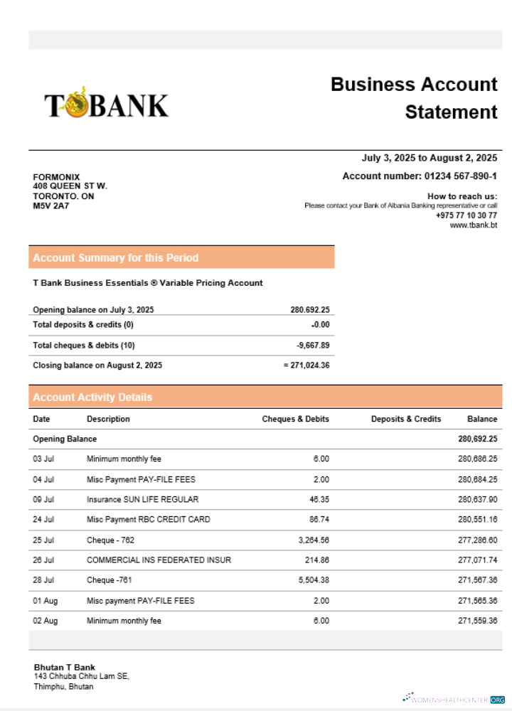 Professionnel Télécharger T Banque Entreprise Banque Relevé Word et PDF Format Photoshop Modèle