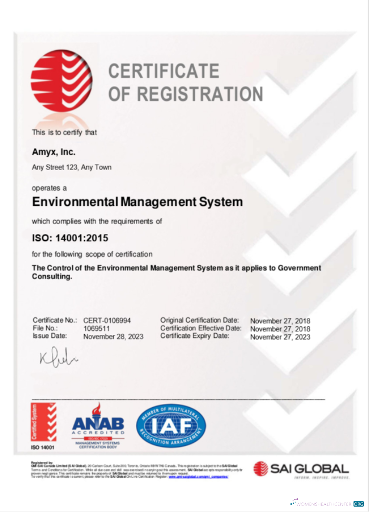 Hochwertige Australien SAI GLOBAL Certificate von Geschäftlich Registration Word und PDF Vorlage