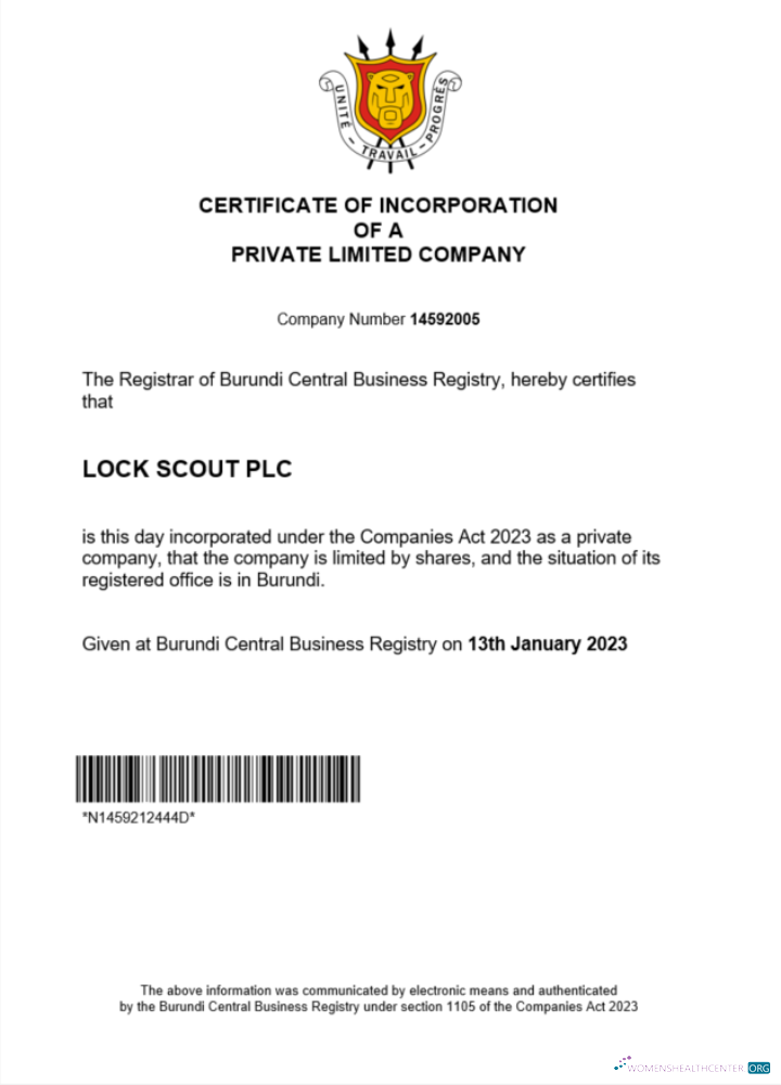 Editierbare Herunterladen Burundi Certificate von Registration Word und PDF Vorlage Photoshop Vorlage