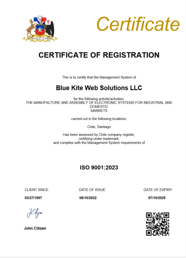 Premium Herunterladen Chile Certificate von Registration Word und PDF Vorlage Photoshop Vorlage