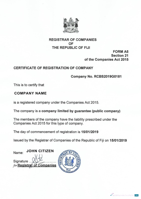 Hochwertige Herunterladen Fiji Certificate von Registration Photoshop Vorlage