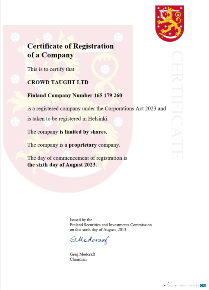 Editierbare Herunterladen Finnland Certificate von Registration Word und PDF Vorlage Photoshop Vorlage