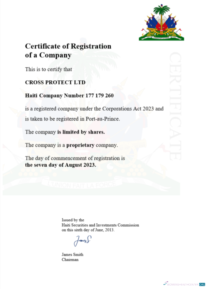 Editierbare Herunterladen Haiti Certificate von Registration Word und PDF Vorlage Photoshop Vorlage