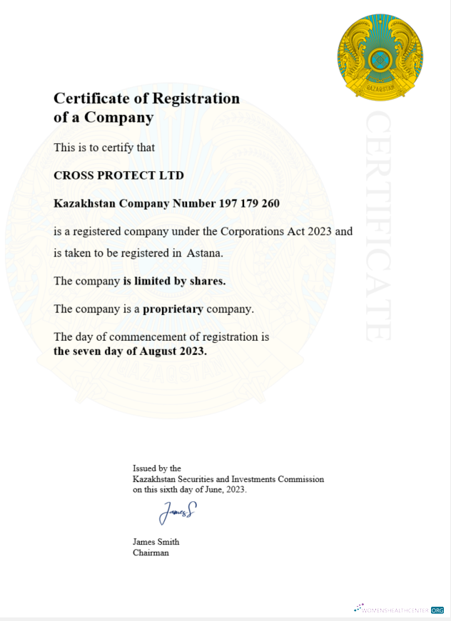 Editierbare Herunterladen Kasachstan Certificate von Registration Word und PDF Vorlage Photoshop Vorlage