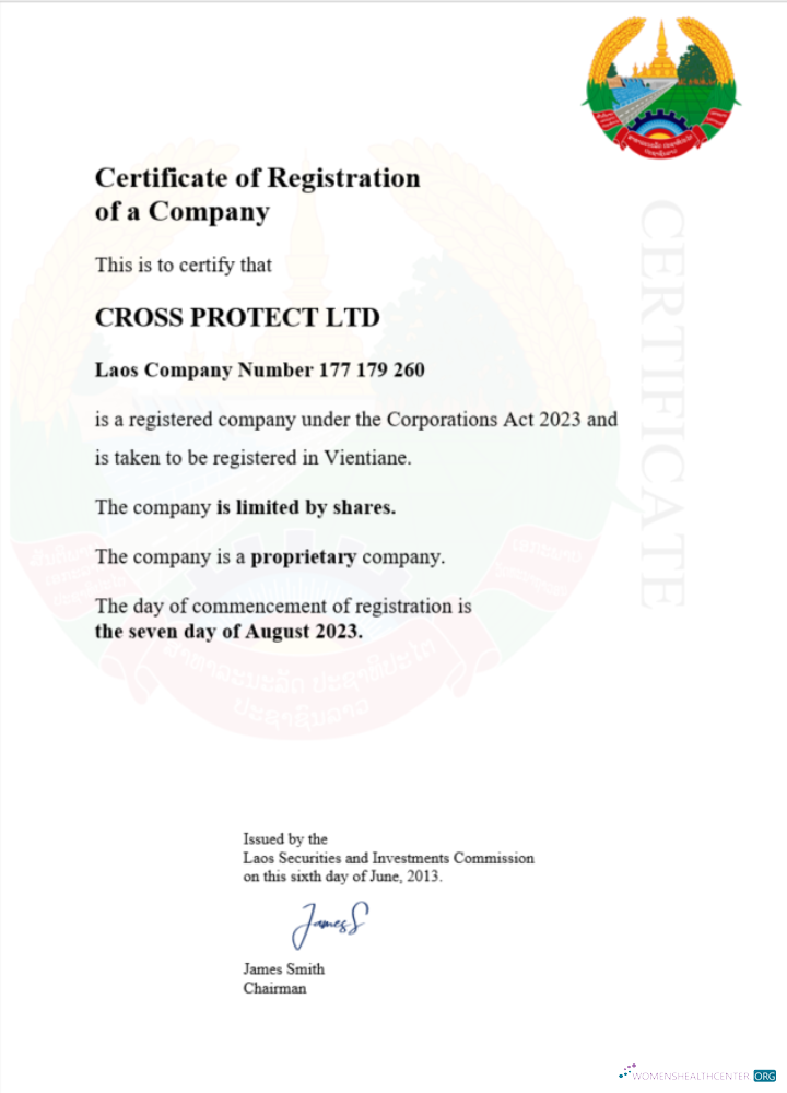 Premium Herunterladen Laos Geschäftlich Registration Certificate Word und PDF Vorlage Photoshop Vorlage