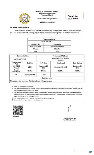 Premium Herunterladen Philippinen Geschäftlich License Word und PDF Vorlage Photoshop Vorlage
