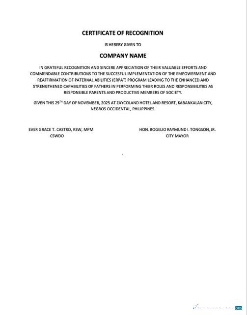 Editierbare Herunterladen Philippinen Certificate von Recognition Word und PDF Vorlage Photoshop Vorlage