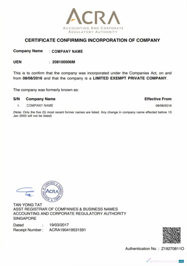 Realistische Herunterladen Singapur Certificate von Incorporation Photoshop Vorlage
