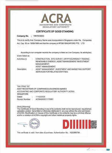 Hochwertige Herunterladen Singapur Certificate von Good Standing Word und PDF Vorlage Photoshop Vorlage