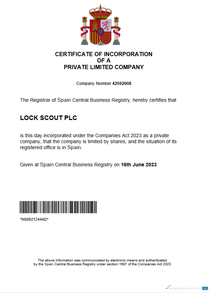 Professionelle Herunterladen Spanien Geschäftlich Registration Certificate Word und PDF Vorlage Photoshop Vorlage