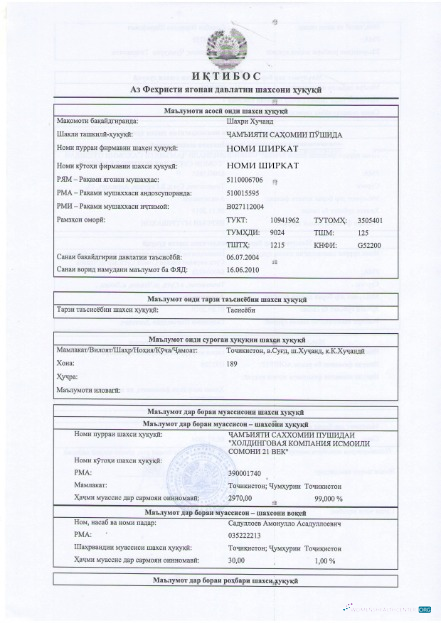 Premium Herunterladen Tadschikistan Certificate von Registration Photoshop Vorlage