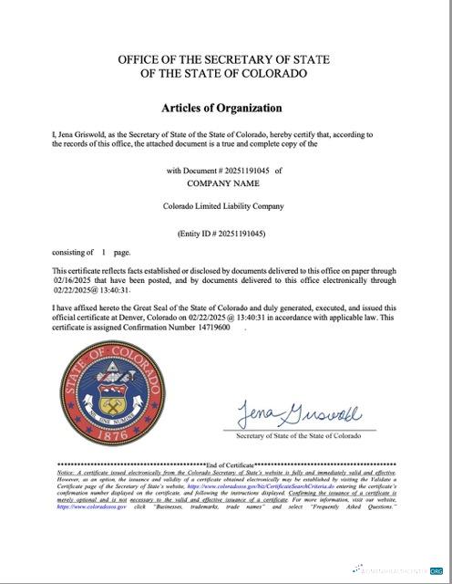 Premium Herunterladen USA Colorado Articles von Organization Word und PDF Vorlage Photoshop Vorlage