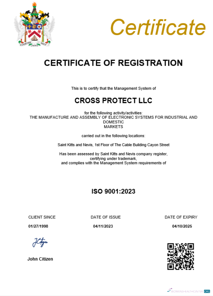 Realistische Saint Kitts und Nevis Geschäftlich Registration Certificate Word und PDF Vorlage