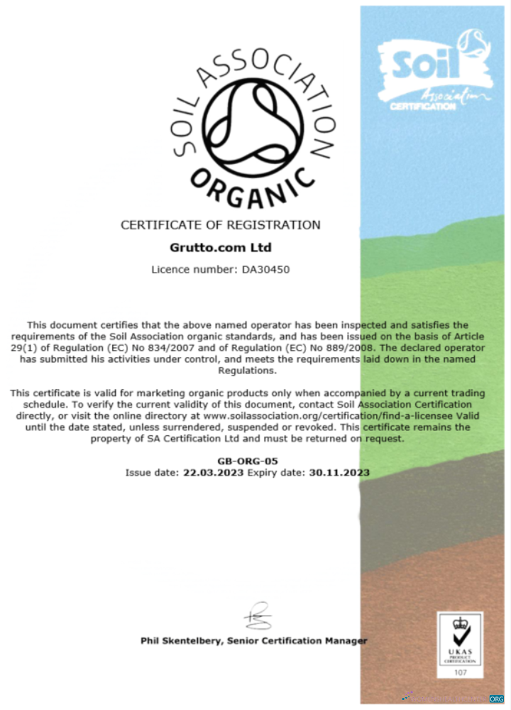 Realistische USA Soil Association Certificate von Registration Word und PDF Vorlage