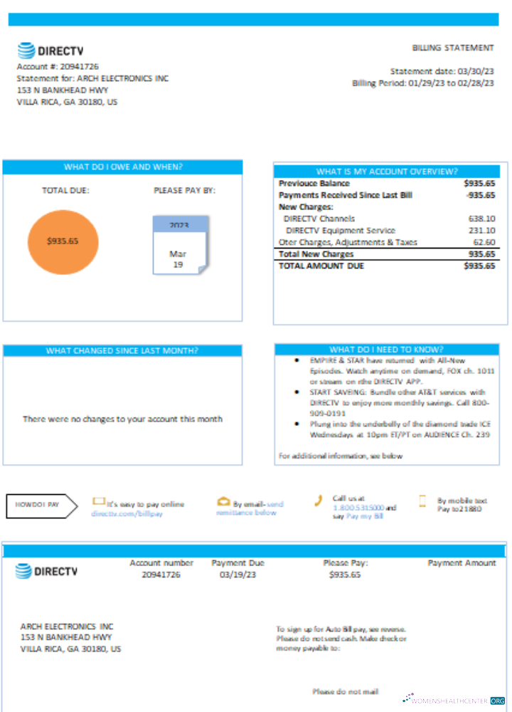 Realistische Herunterladen California Directv Utility Geschäftlich Bill, SCR Photoshop Vorlage