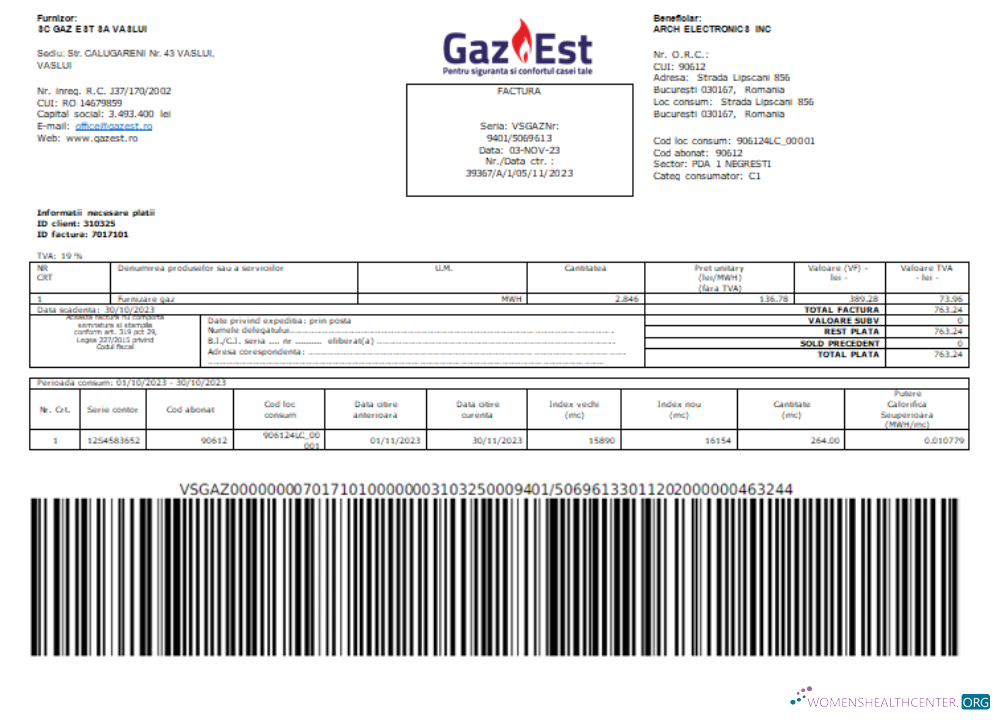 Hochwertige Herunterladen Gaz Est S.A. Utility Geschäftlich Bill, SCR Photoshop Vorlage