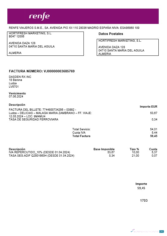 Hochwertige Herunterladen Lettland Renfe Geschäftlich Nebenkostenabrechnung Vorlage in Word und PDF Formats Photoshop Vorlage