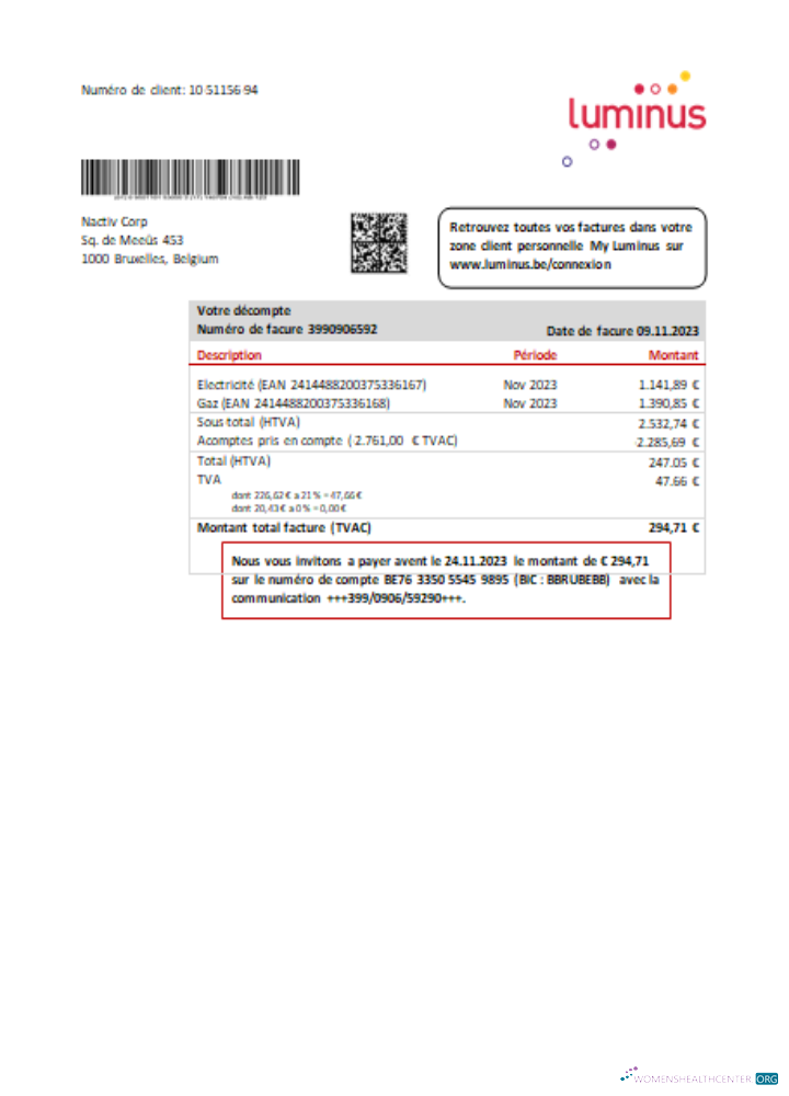Premium Herunterladen Luminus Utility Geschäftlich Bill, SCR Photoshop Vorlage