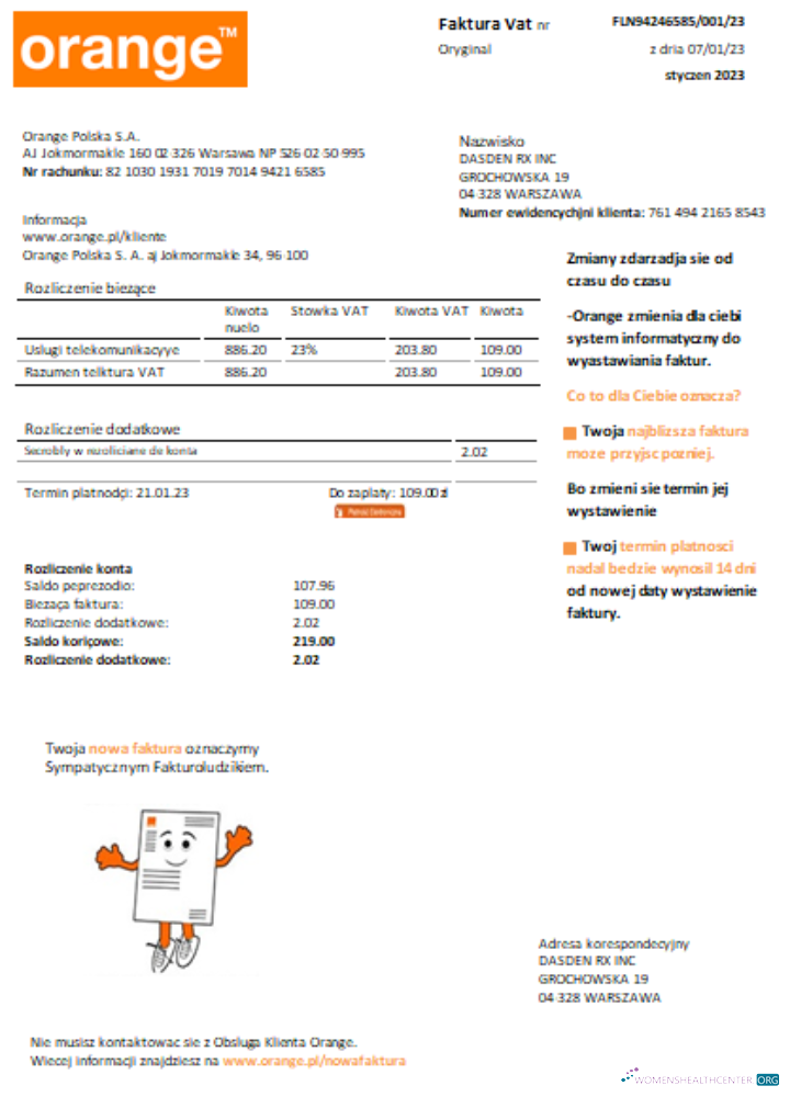Hochwertige Herunterladen Orange Polen Utility Geschäftlich Bill SCR Photoshop Vorlage