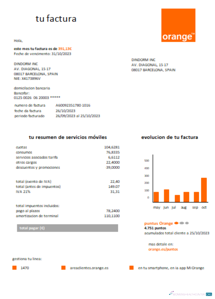 Realistische Herunterladen Orange Spanien Utility Geschäftlich Bill, SCR Photoshop Vorlage