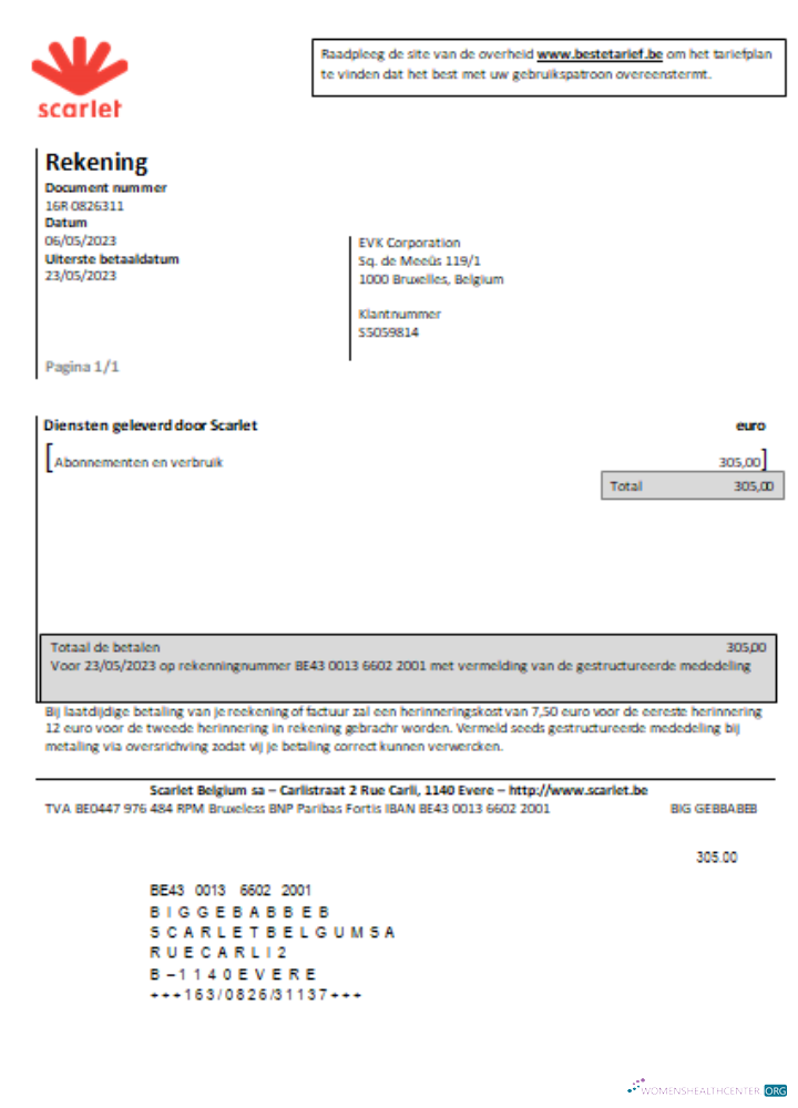 Hochwertige Herunterladen Scarlet Telecommunications Utility Geschäftlich Bill, SCR Photoshop Vorlage