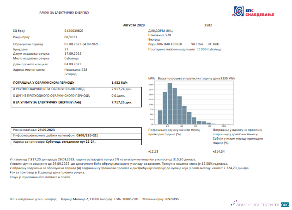 Realistische Herunterladen Serbien Strom Nachweis von Adresse Utility Geschäftlich Bill, SCR Photoshop Vorlage