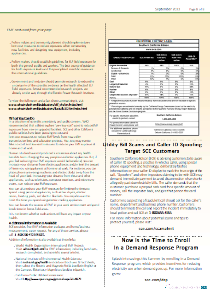 Realistische Herunterladen Southern California EDISON Utility Geschäftlich Bill, Seite 8, SCR Photoshop Vorlage