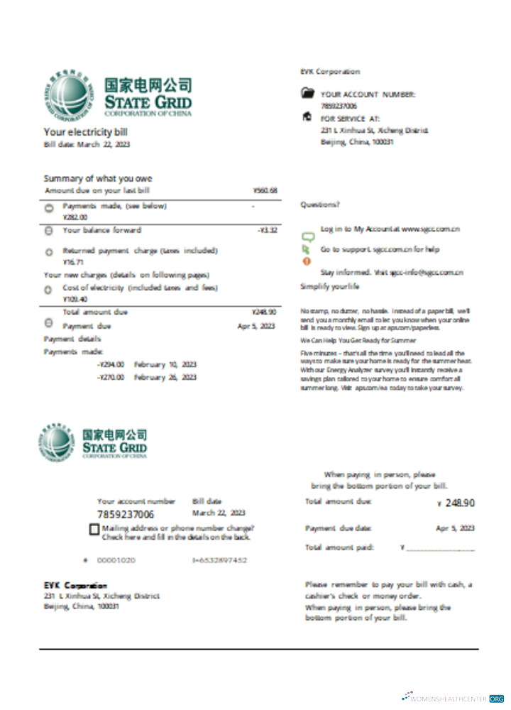 Professionelle Herunterladen Staatlich Grid Konzern von China Strom Utility Geschäftlich Bill SCR Photoshop Vorlage