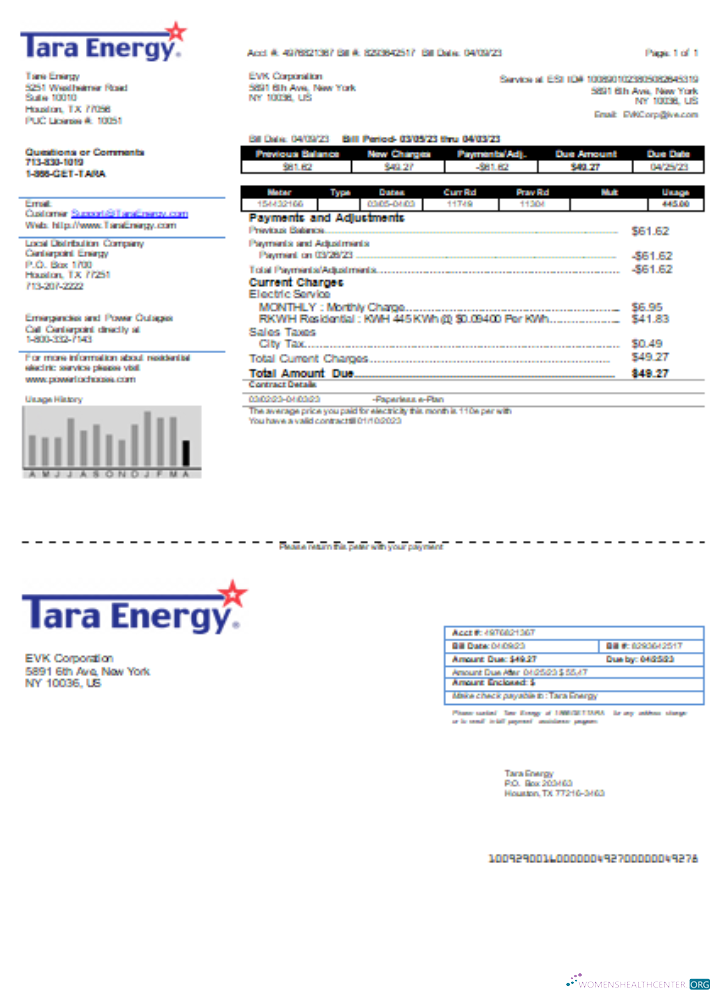 Professionelle Herunterladen Tara Energy Utility Geschäftlich Bill, SCR Photoshop Vorlage