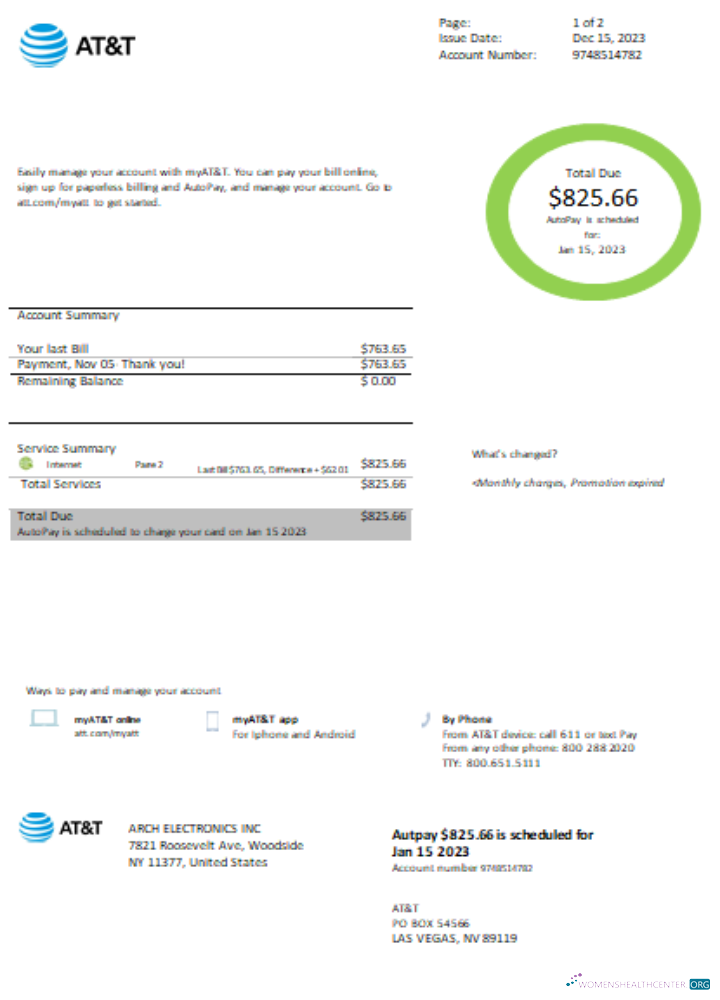 Hochwertige Herunterladen Texas AT&T Easy To Fill Utility Geschäftlich Bill SCR Photoshop Vorlage