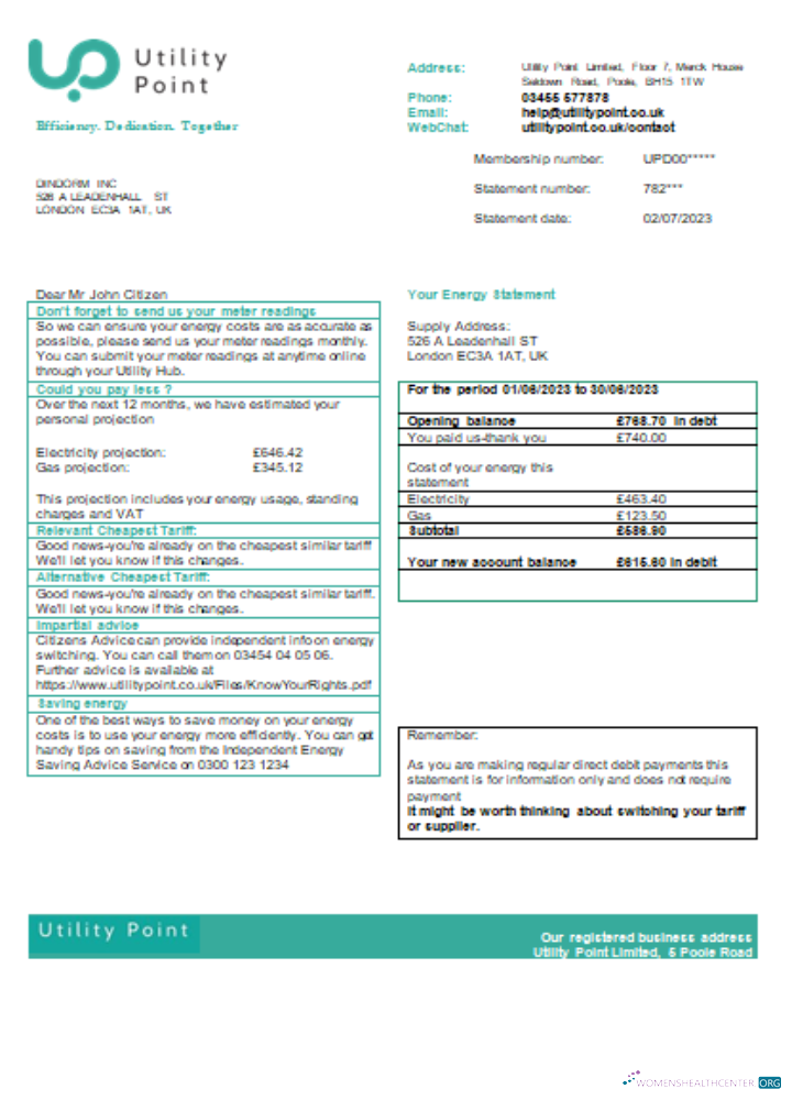 Editierbare Herunterladen Utility Point Utility Geschäftlich Bill, SCR Photoshop Vorlage