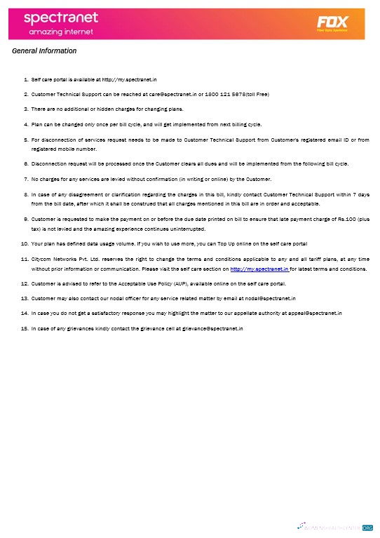 Nigeria Spectranet Amazing Internet Internet Geschäftlich Nebenkostenabrechnung Word und PDF Formats, 3 Seiten vorlage