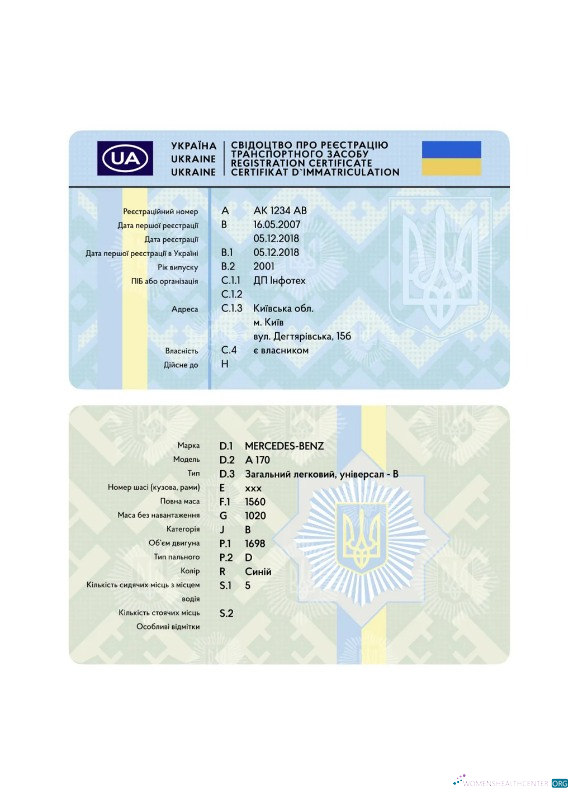 Realistische Herunterladen Ukraine Vehicle Registration Karte Photoshop Vorlage