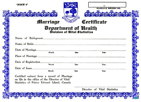 Качественный Скачать Канада Office Vital Statistics Marriage Certificate Photoshop Шаблон