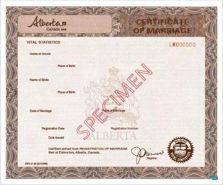 Качественный Скачать Канада Registrar Vital Statistics Marriage Certificate Photoshop Шаблон
