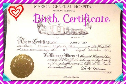 Реалистичный Скачать Индия Marion General Hospital Birth Certificate Photoshop Шаблон