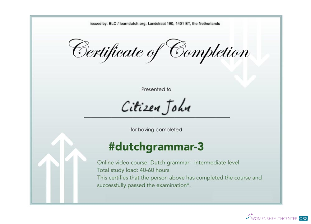 Профессиональный Скачать Language Grammar Certificate Completion Photoshop Шаблон