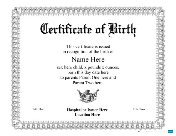 Профессиональный Скачать Recognition Birth From Hospital Photoshop Шаблон