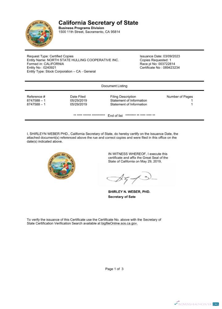 Премиум Скачать USA California Государственный Документ Autentication Certificate Word и PDF Шаблон Photoshop Шаблон