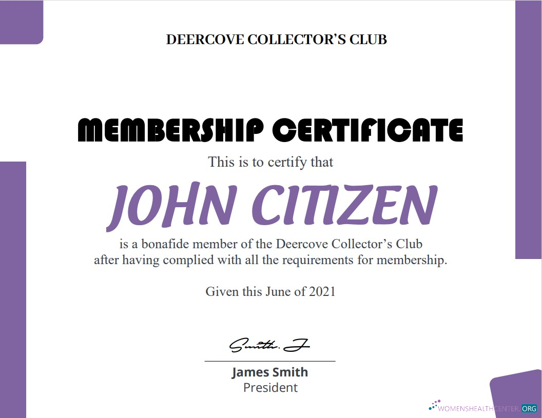 Реалистичный Скачать USA Club Membership Cert Photoshop Шаблон