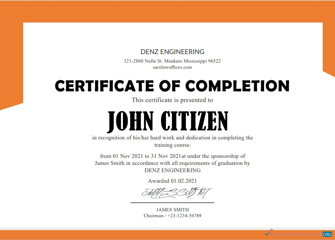 Премиум Скачать USA Denz Engineering Internship Cert Photoshop Шаблон