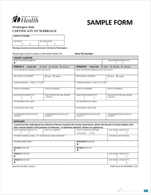 Качественный Скачать USA Департамент Health Marriage Certificate Photoshop Шаблон