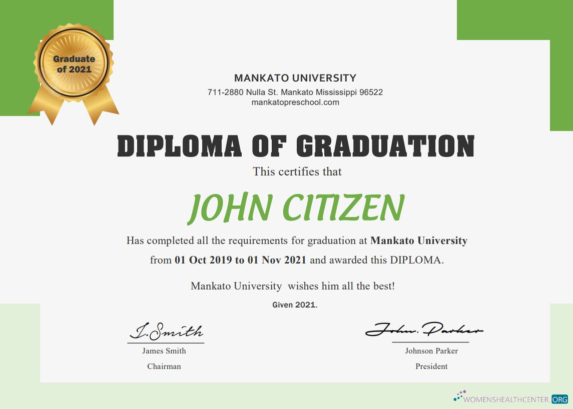 Реалистичный Скачать USA Diploma Cert Photoshop Шаблон