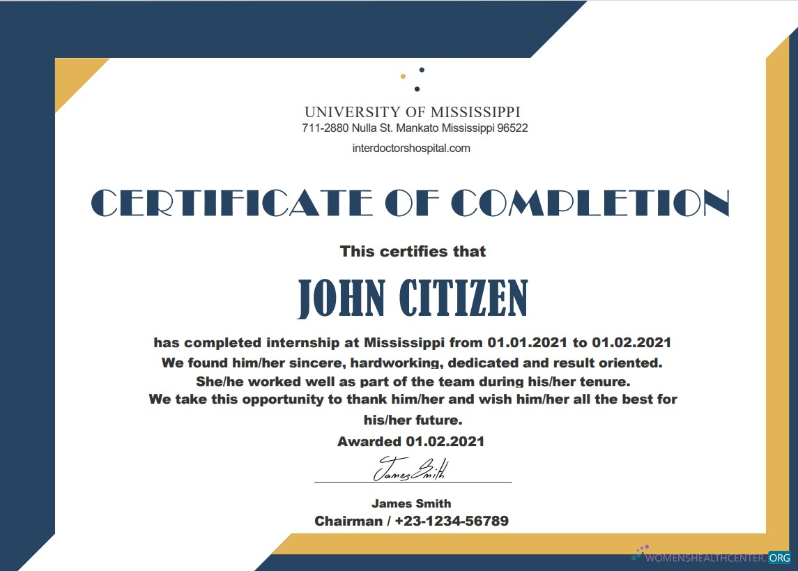 Профессиональный Скачать USA Internship Cert Photoshop Шаблон