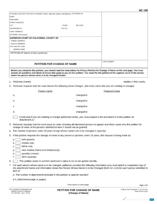 Профессиональный Скачать USA Judicial Council California Name Change Certificate Photoshop Шаблон