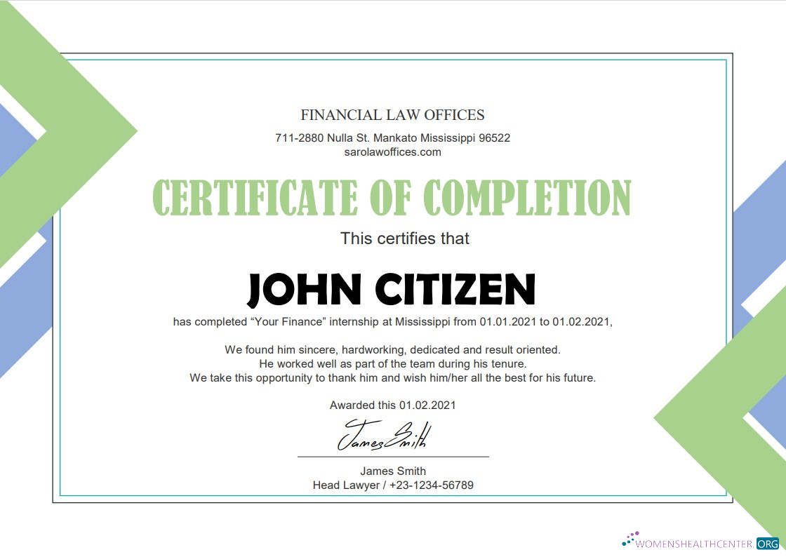 Редактируемый Скачать USA Law Internship Certificate Шаблон в Word и PDF Формат Photoshop Шаблон