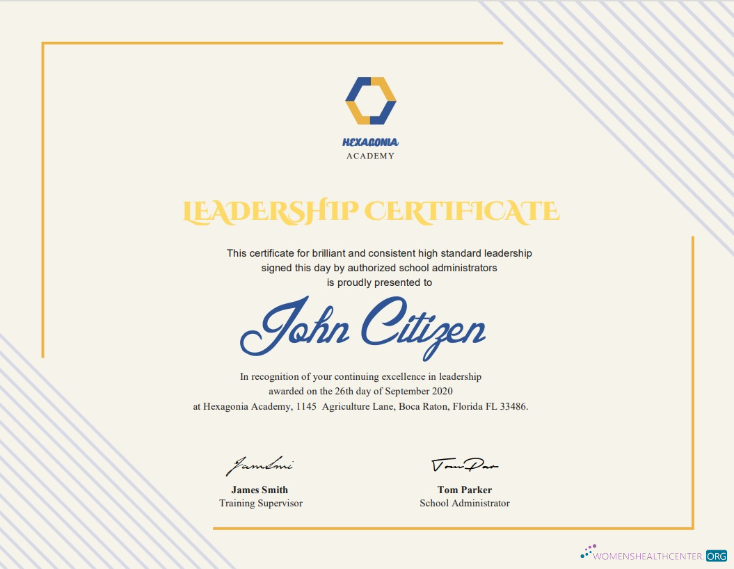 Премиум Скачать USA Leadership Cert Photoshop Шаблон