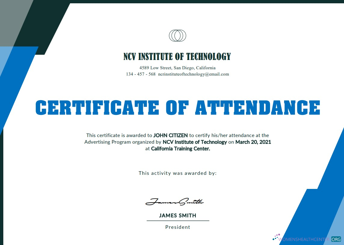 Премиум Скачать USA NCV Institute Technology Event Cert Photoshop Шаблон