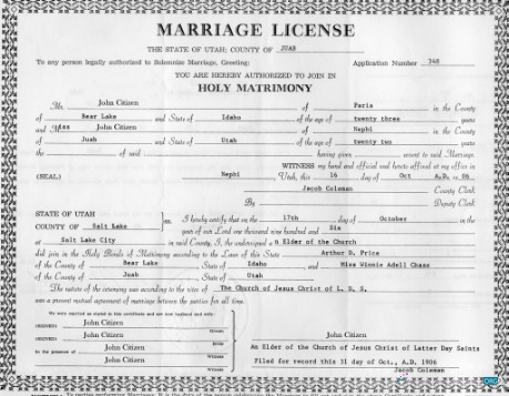 Премиум Скачать USA Office Marriage Register Certificate Marriage Photoshop Шаблон