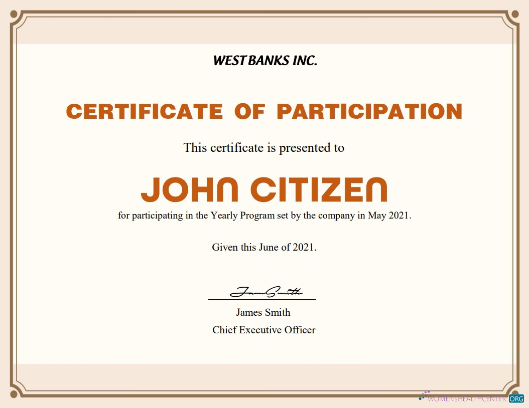 Качественный Скачать USA Participation Cert Версия 2 Photoshop Шаблон